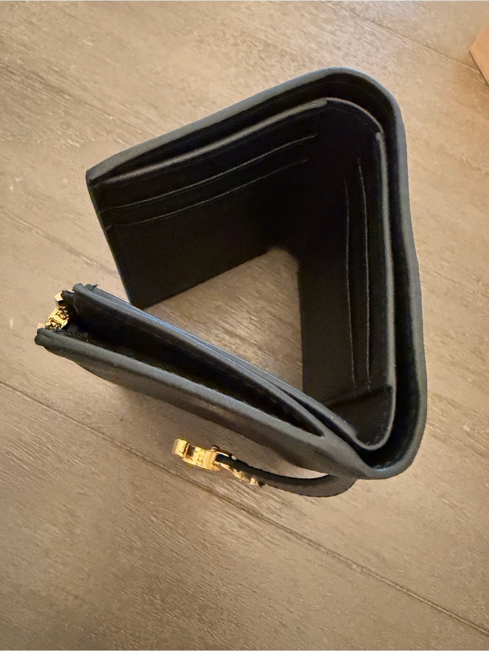 NWOT Celine Black Leather Fine Strap Wallet Nino in Supple Grained Calfskin - Picture 4 of 9
